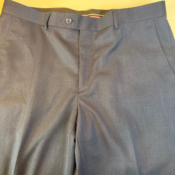 Bocaccio Uomo Navy Stretch 3-Piece Suit Blazer Vest Pants 44R New With Tags - Picture 9 of 12